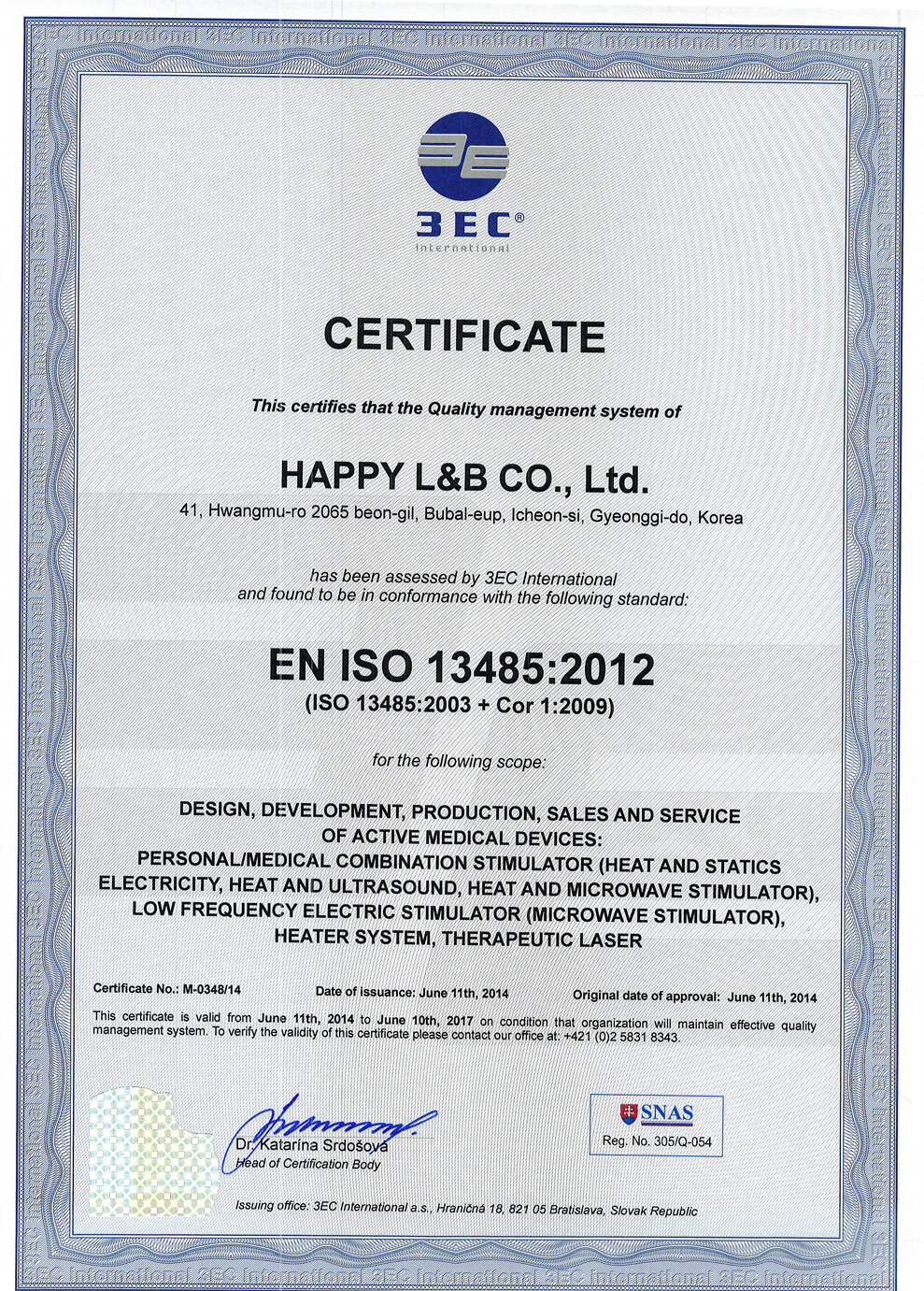 sertifikasi ISO13485